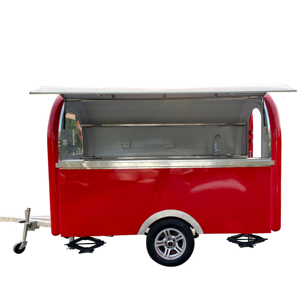 2.1（7Ft）Meter Red Round Trailer