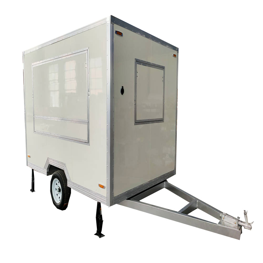 3m (10Ft) White Square Food Trailer