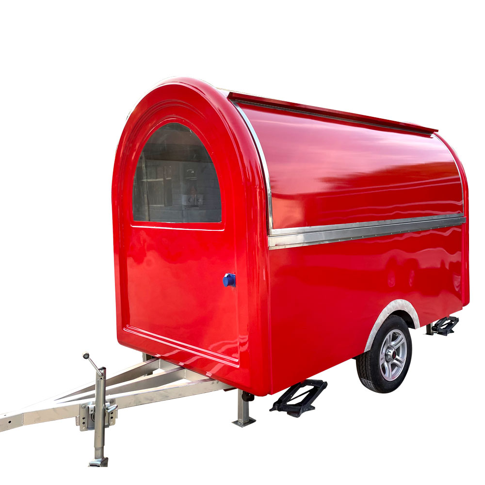 2.1（7Ft）Meter Red Round Trailer