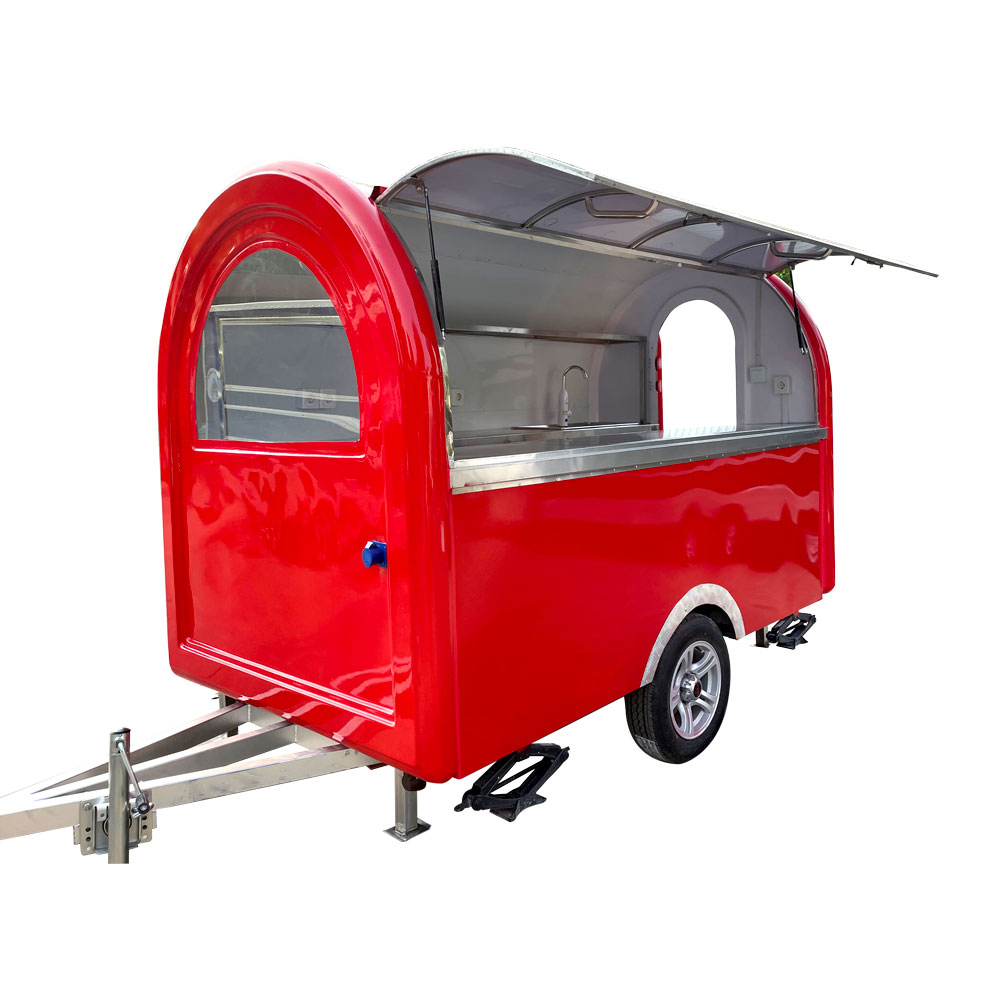 2.1（7Ft）Meter Red Round Trailer