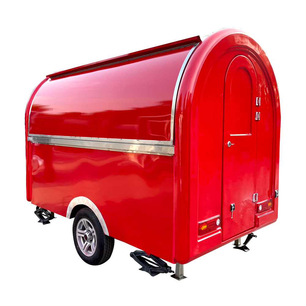 2.1（7Ft）Meter Red Round Trailer