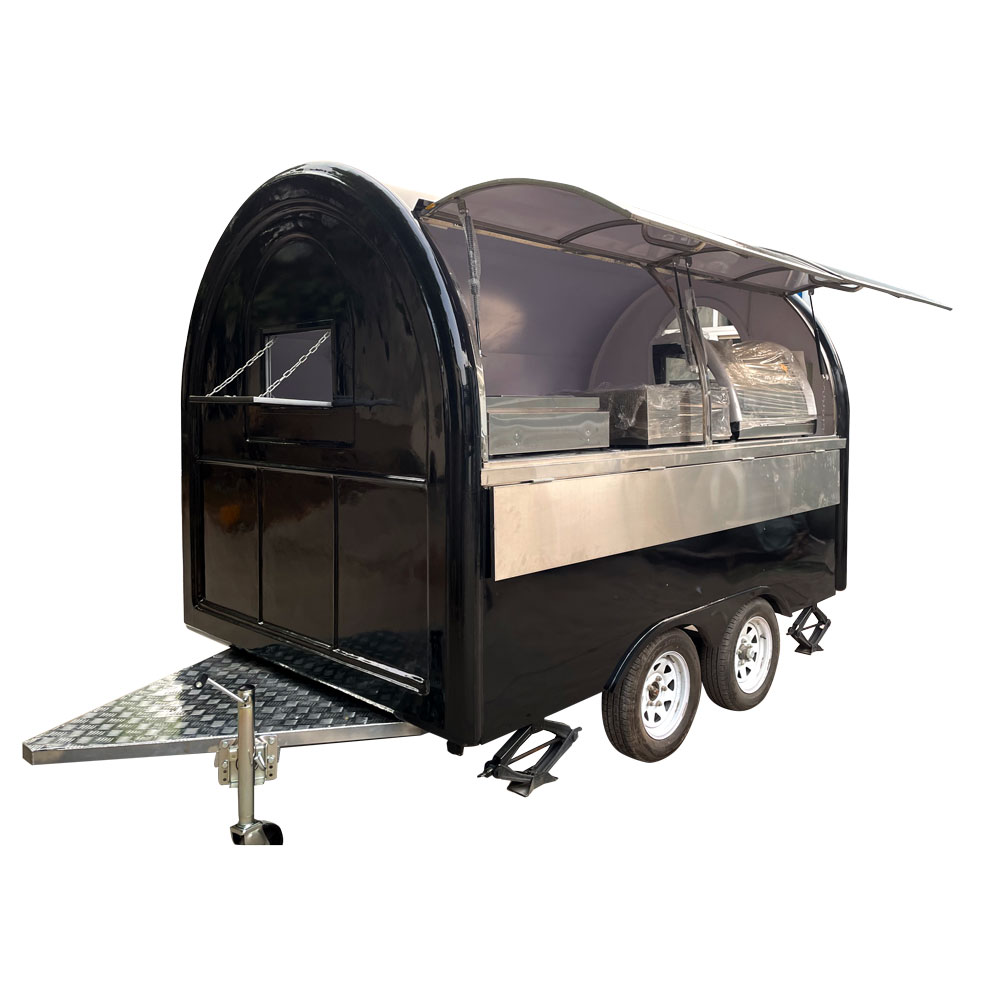 3m （10ft）Round black dome food trailer