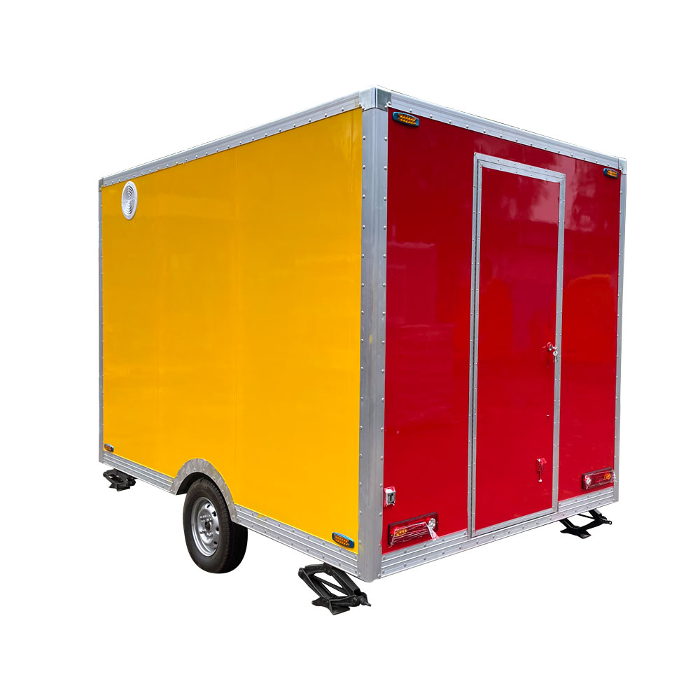 3m（10ft）Red&yellow  square food trailer
