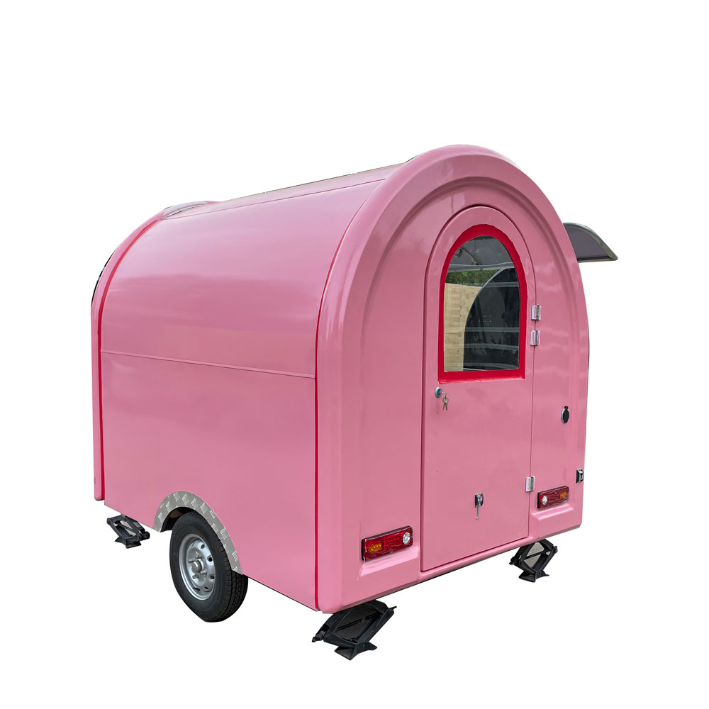 2.3m（7.5ft）Round pink food trailer