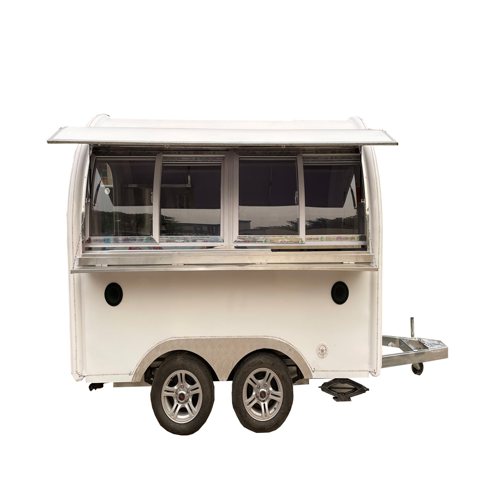 3m (10ft) White dual axle small traction