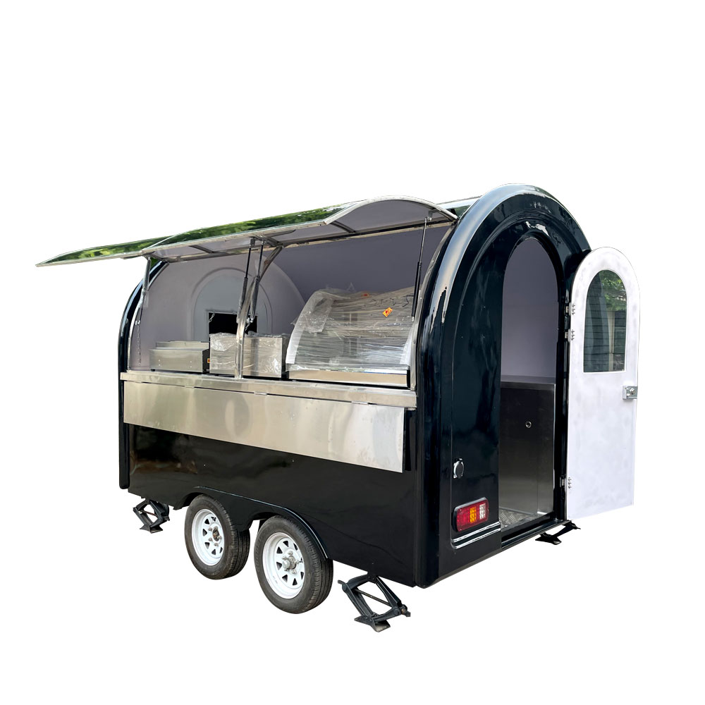 3m （10ft）Round black dome food trailer