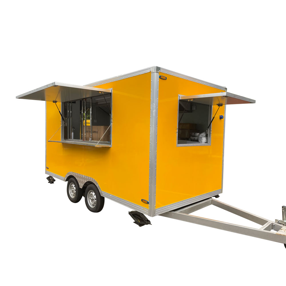 4m （13ft） Yellow square trailer