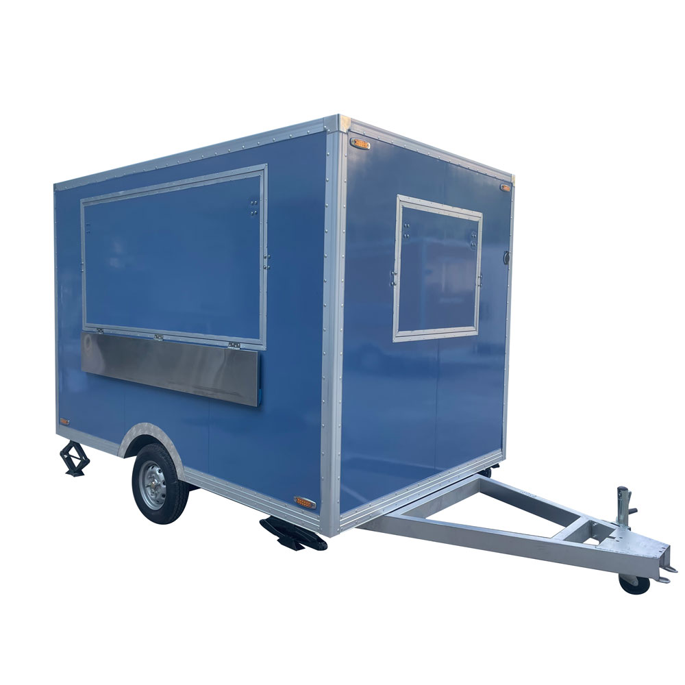 2.1m（7ft） Bule square food trailer