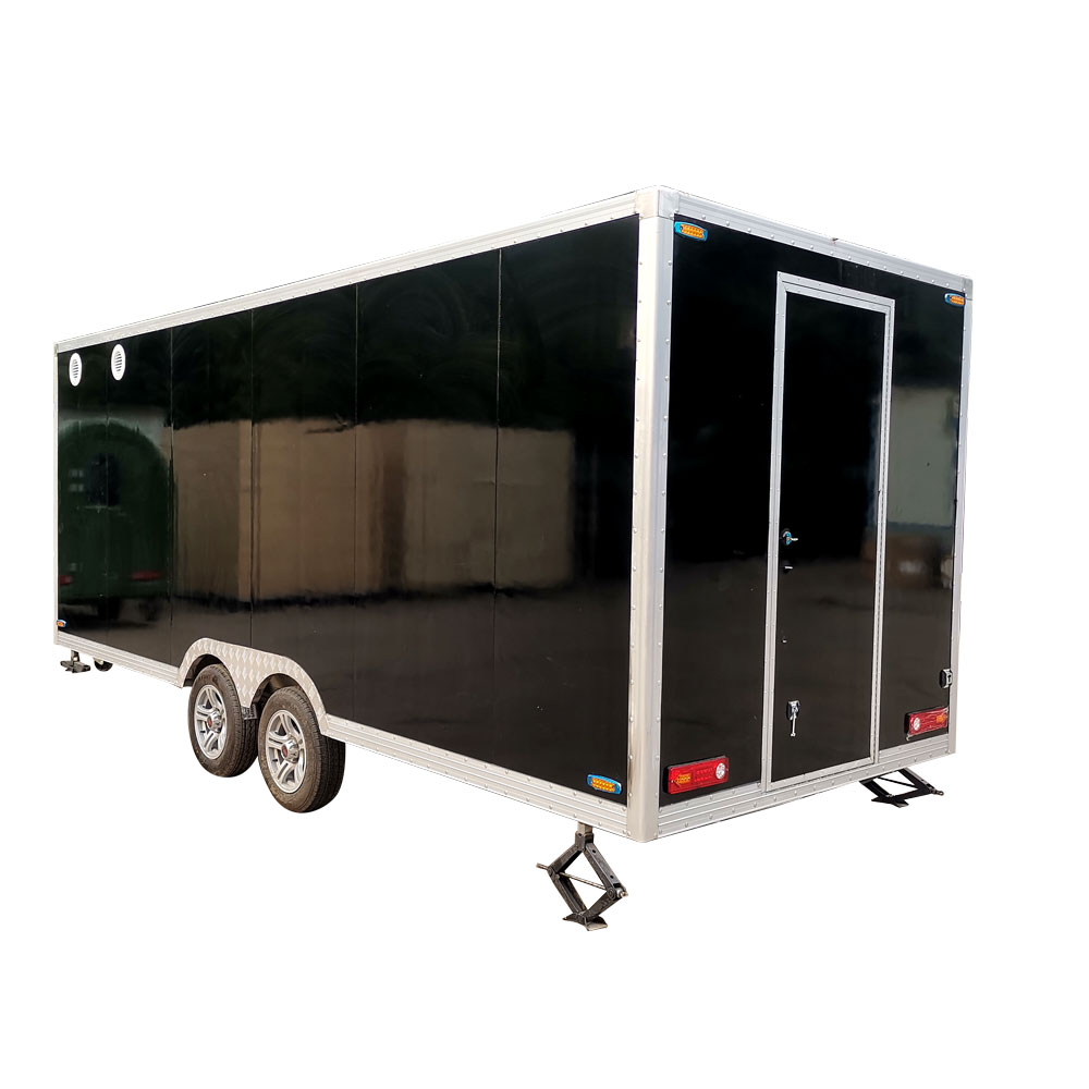 5.5m (18ft)Square Shape Food Trailer with Porch