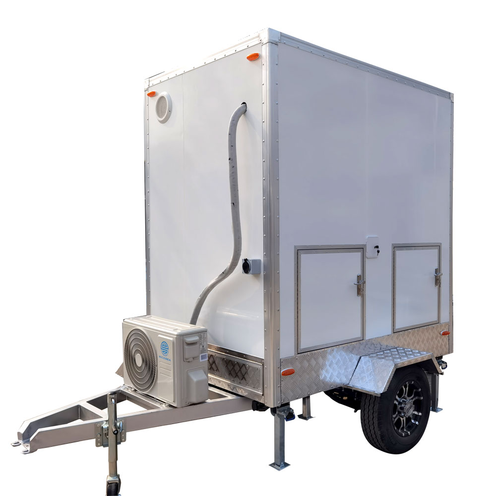 2m（6.5ft）Single Stall Toilet Trailer