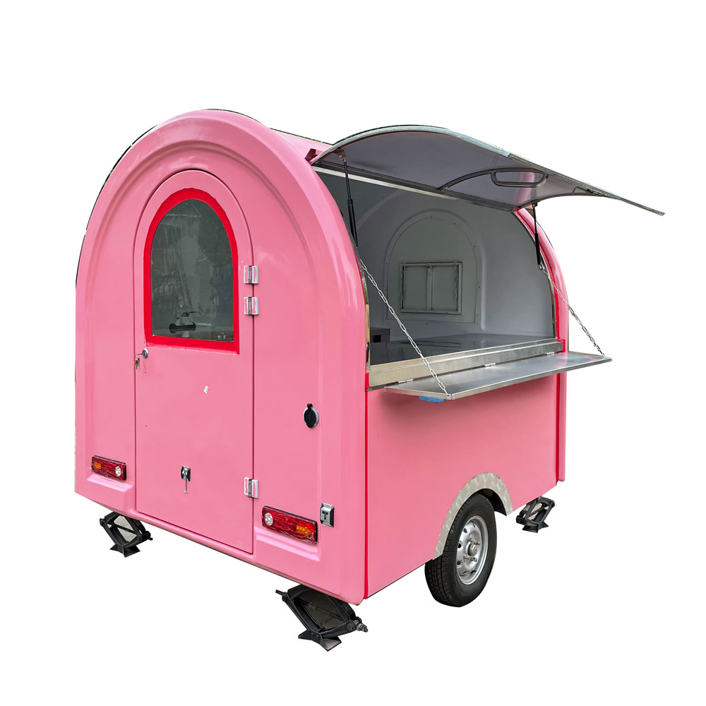 2.3m（7.5ft）Round pink food trailer