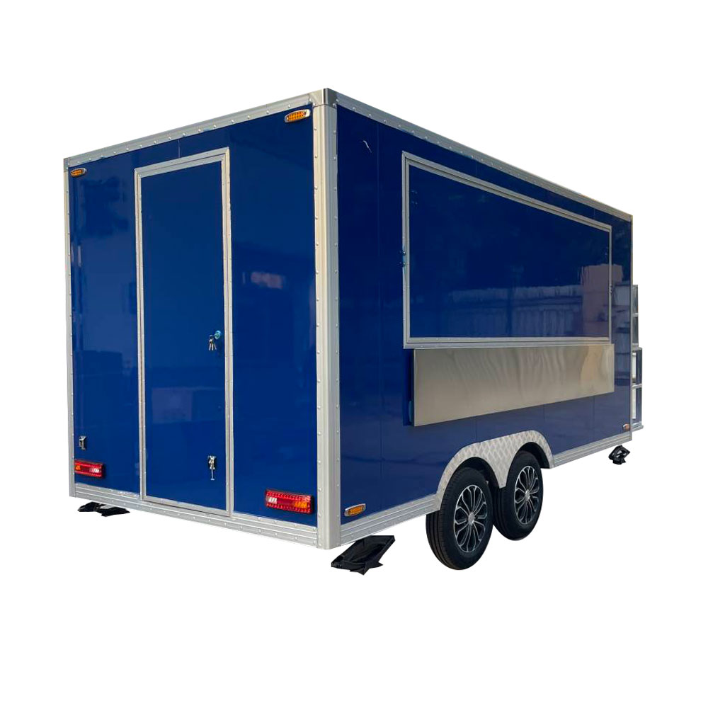 4m（13ft） Blue square food trailer