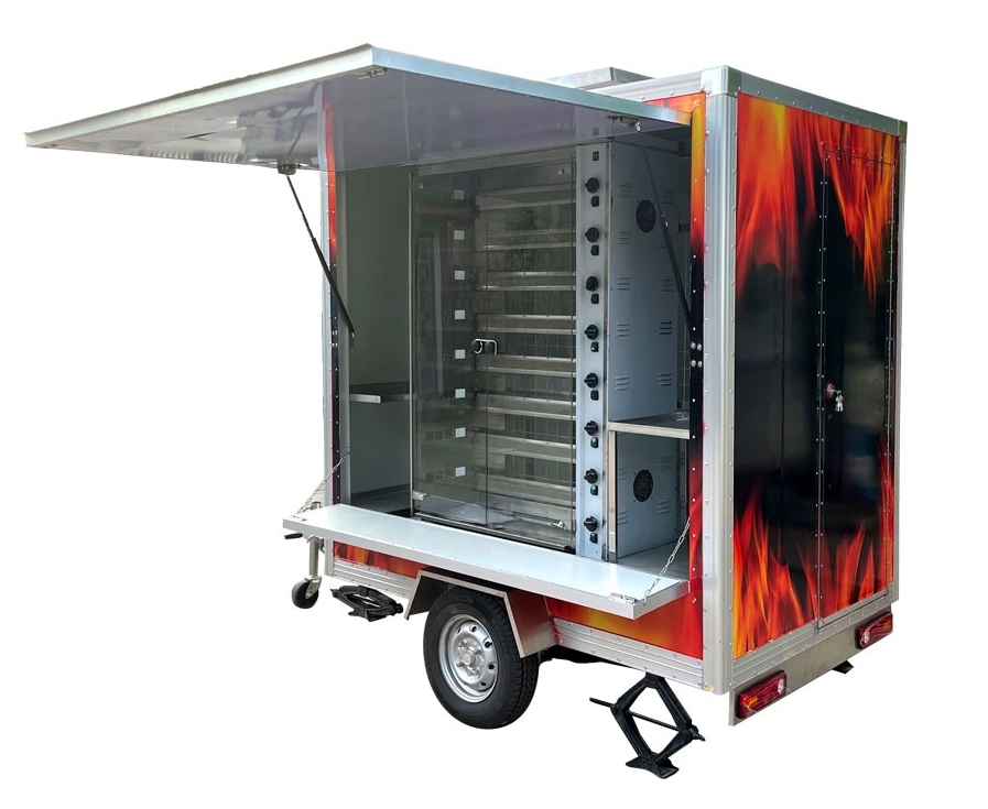 1.5m（5ft）Grilled Chicken Trailer