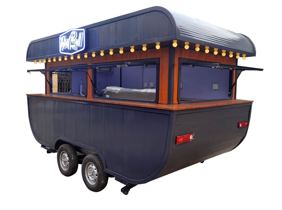 4m（12ft） Vessel Shape Food Trailer