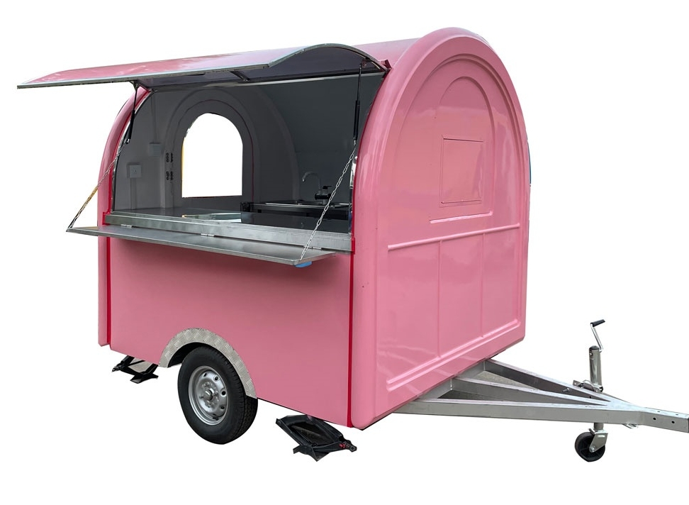 2.3m（7.5ft）Round pink food trailer