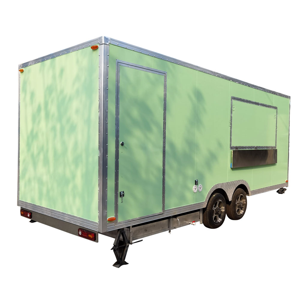 5.5m (18ft) Green Trailer with toilet  