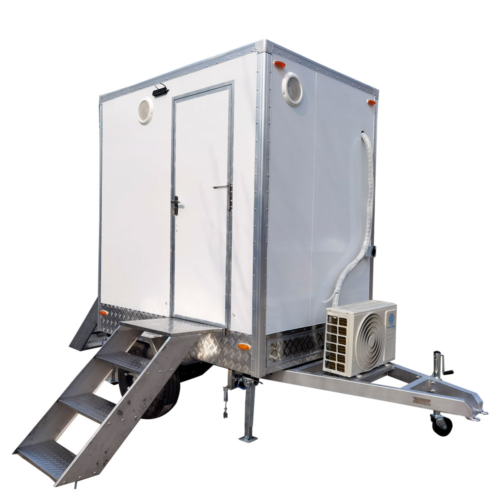 2m（6.5ft）Single Stall Toilet Trailer
