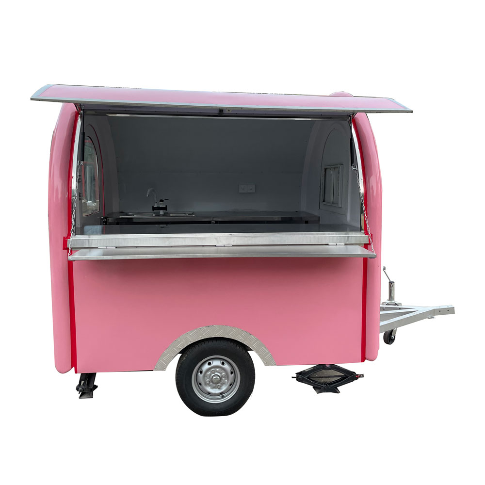 2.3m（7.5ft）Round pink food trailer
