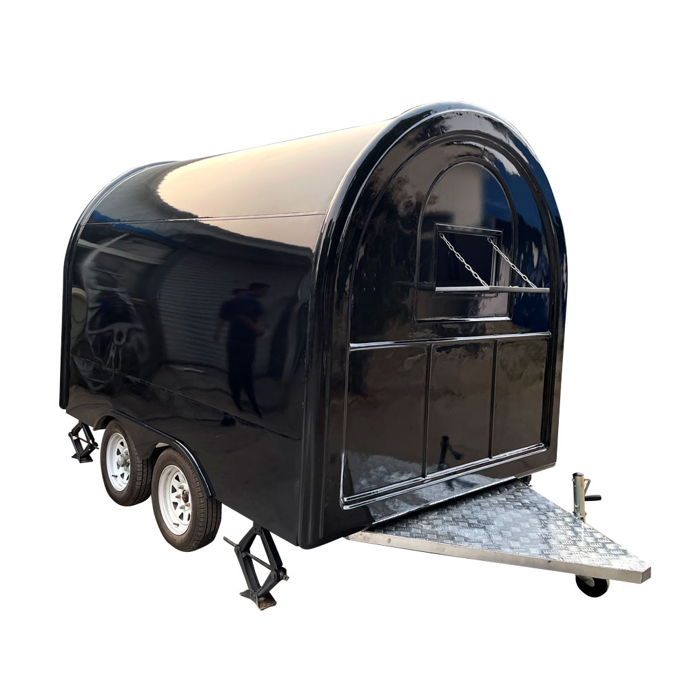 3m （10ft）Round black dome food trailer