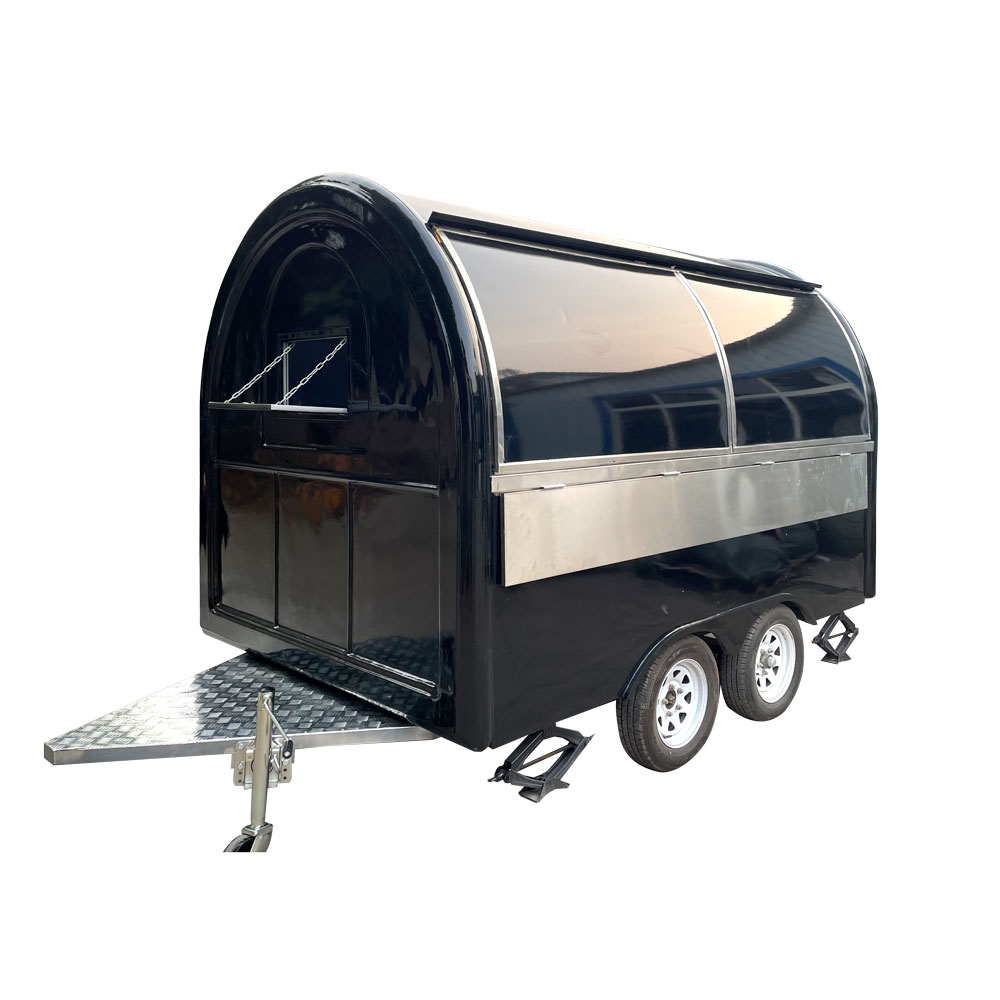 3m （10ft）Round black dome food trailer