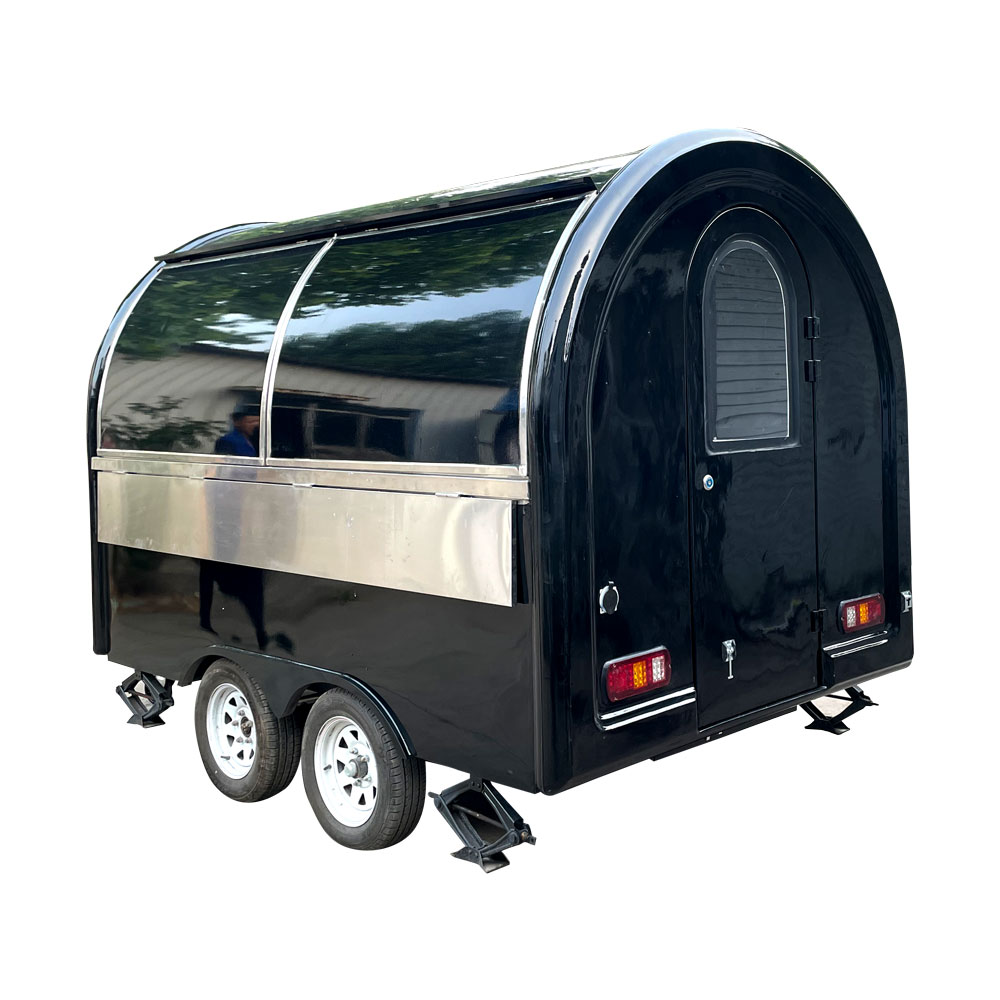 3m （10ft）Round black dome food trailer