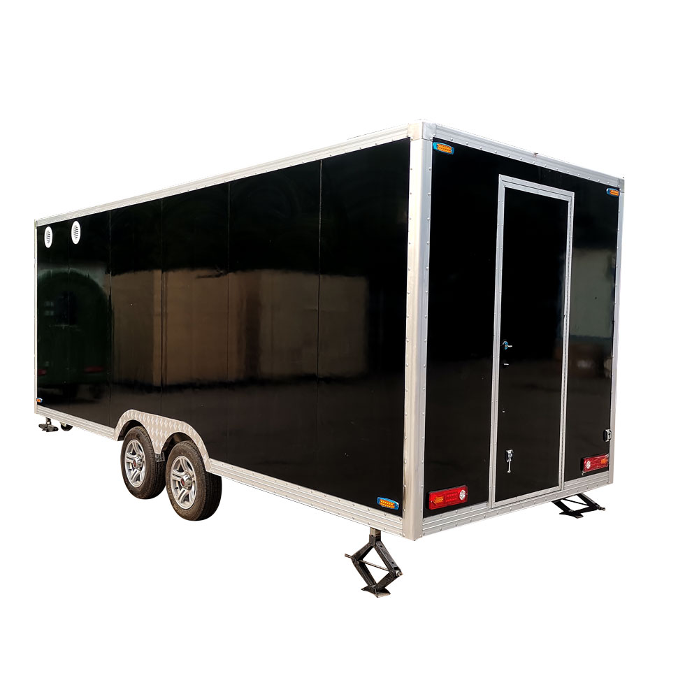 5.5m (18ft)  Black food trailer