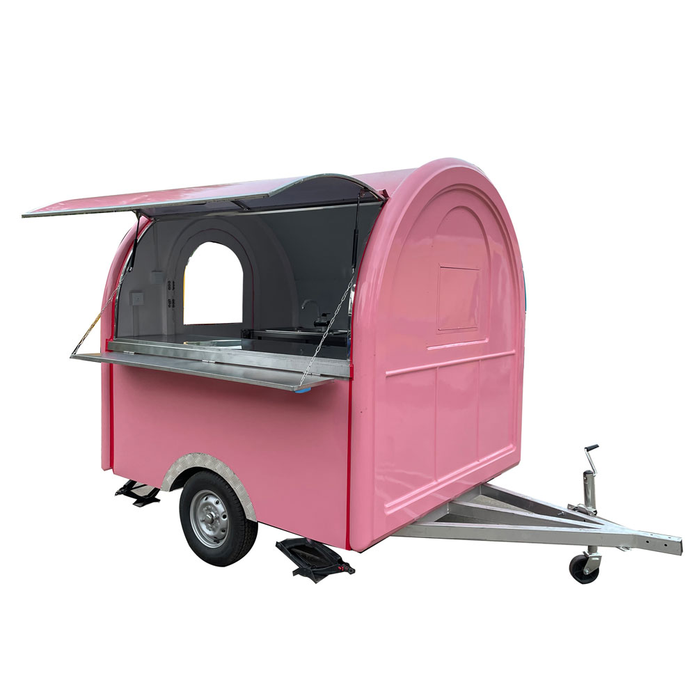 2.3m（7.5ft）Round pink food trailer