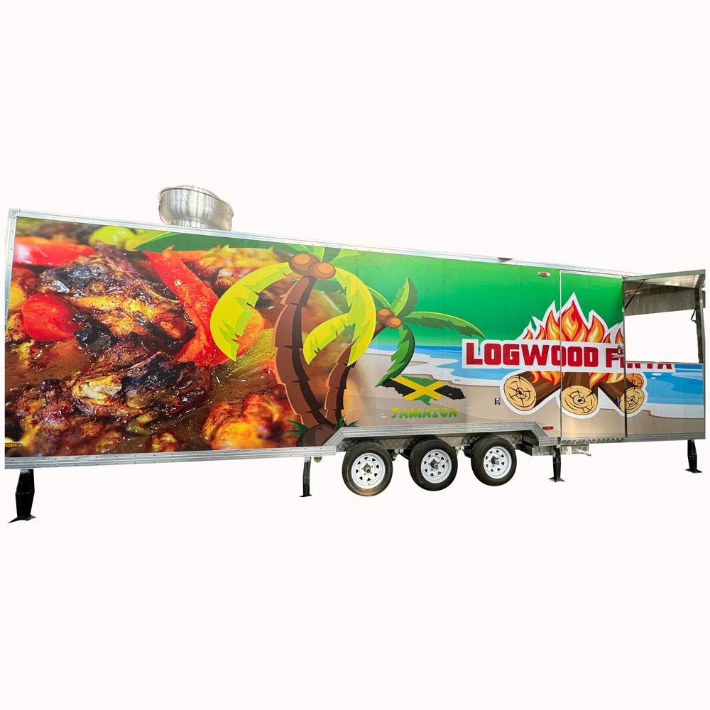 8m (26ft) Square Shape Food Trailer With Porch