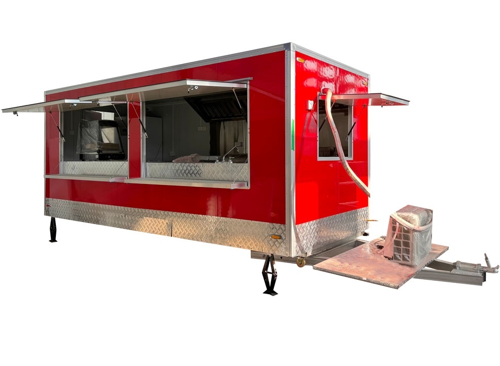 5.5m (18ft) Squqre food trailer