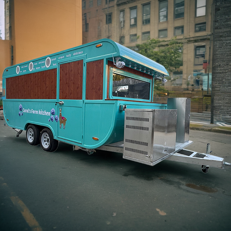 Boat type mobile dining car