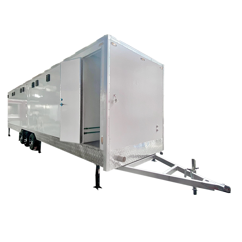 Deluxe portable seven-door toilet