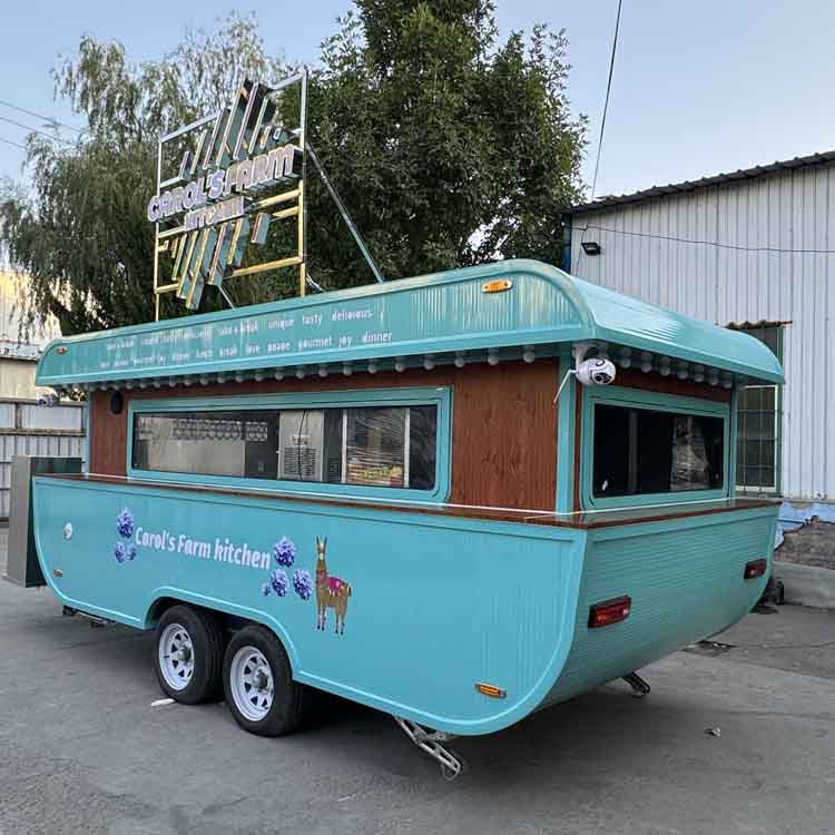 Boat type mobile dining car