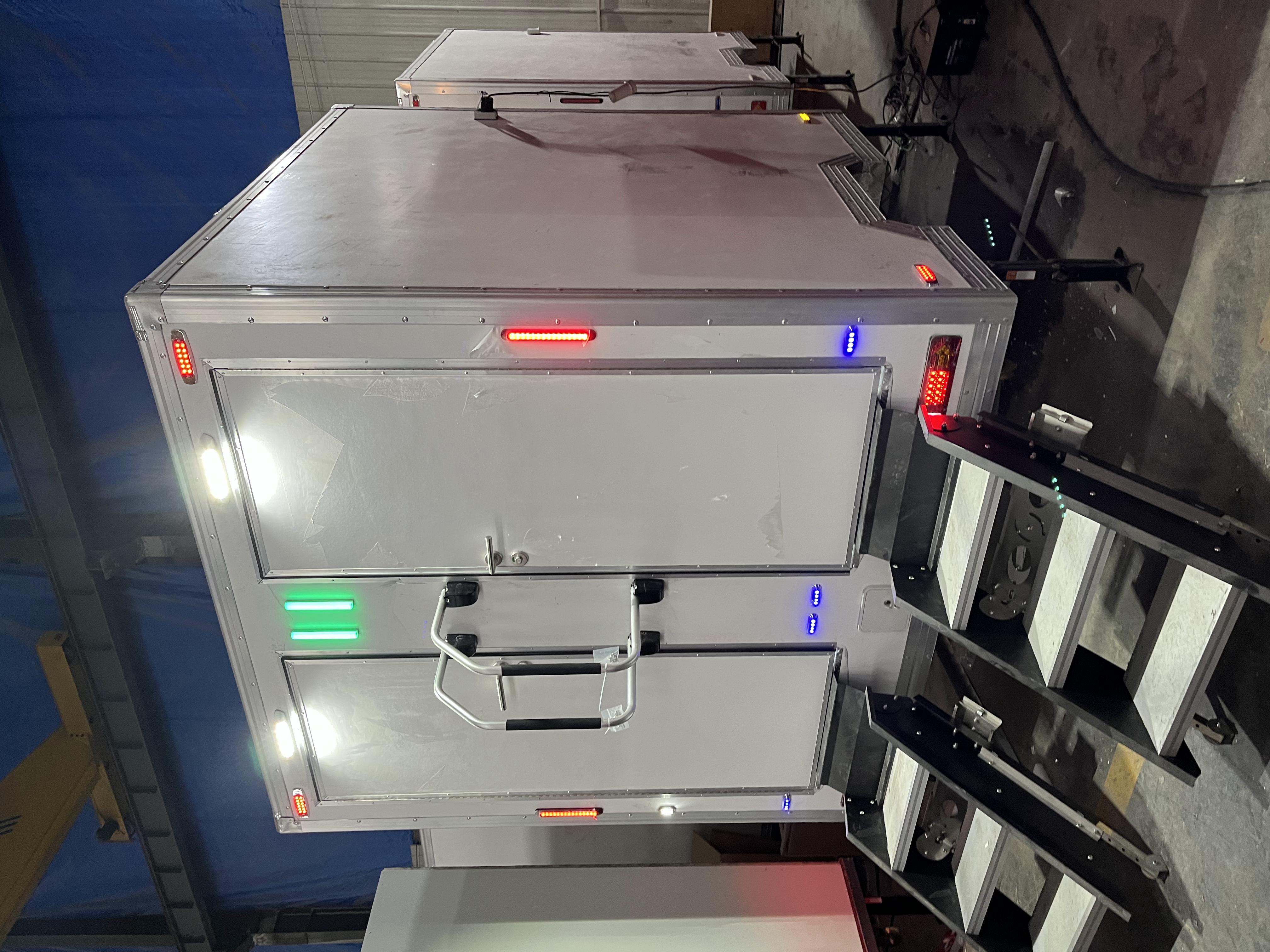 Two luxurious portable toilets