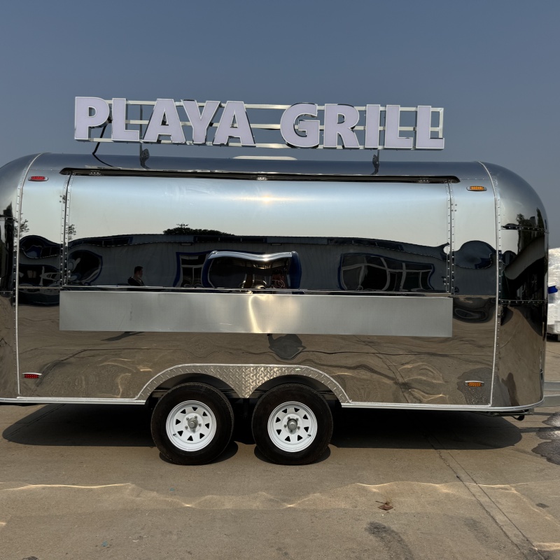 Portable and portable Qingfeng food trailer