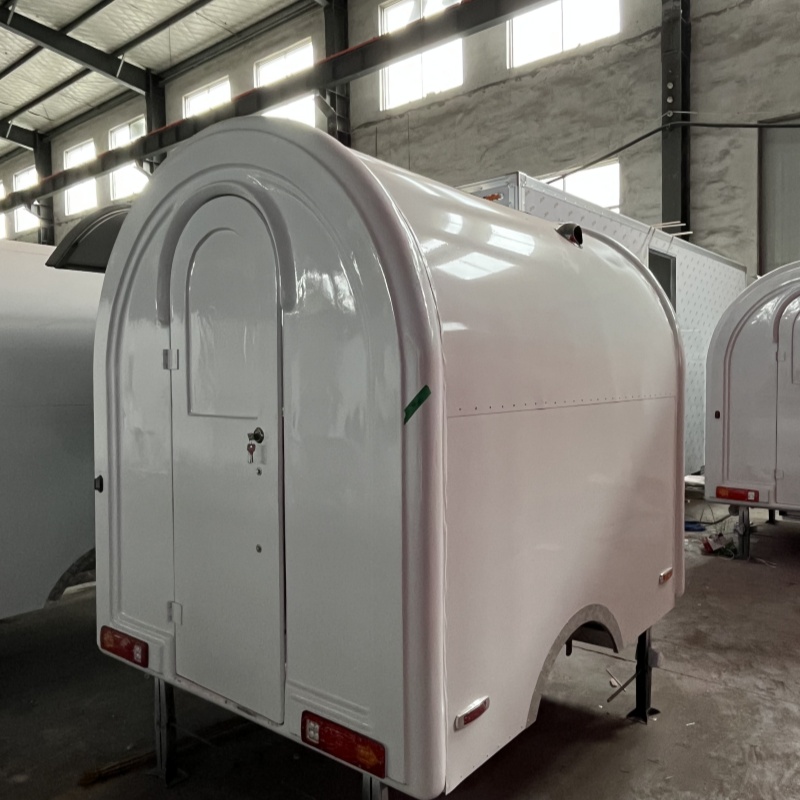 Ins-style mobile trailer | Dessert baking/milk tea stall cart, combining good looks and practicality