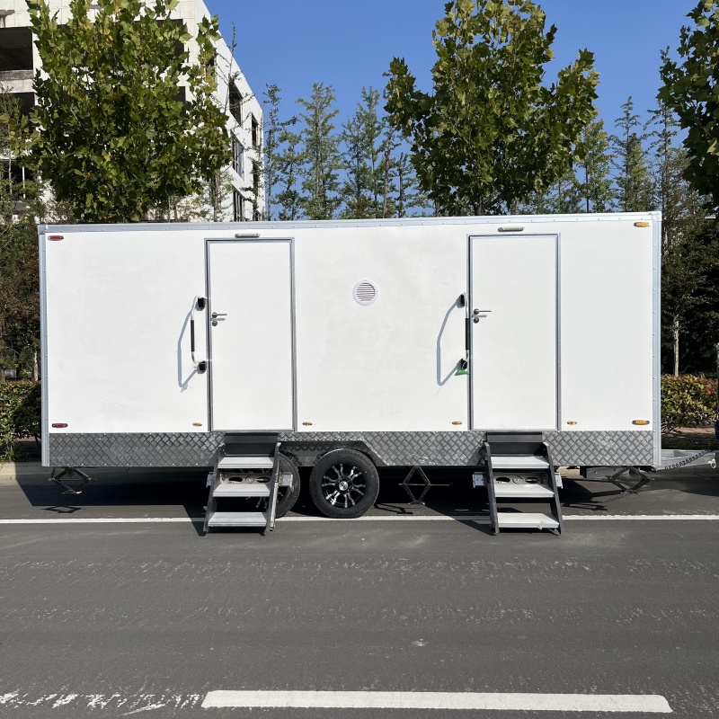 Water circulation toilet trailer | Mobile reclaimed water system, reusing toilet flushing water, meeting both environmental protection and energy conservation standards
