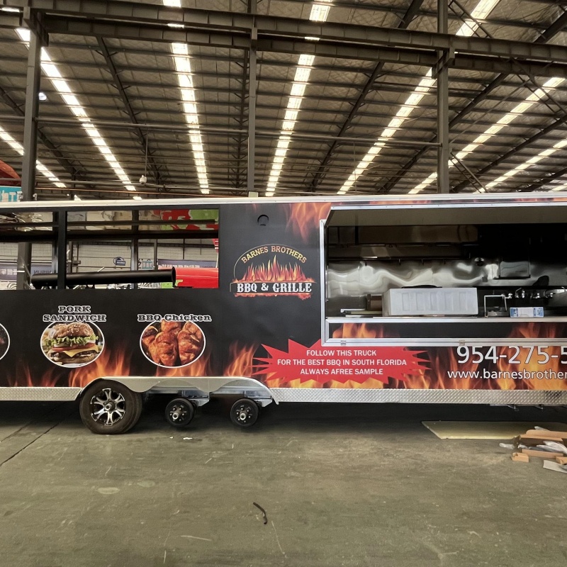 Black empty car | Square body that can be pasted with posters or hung with light boxes, a brand display surface that can move and walk!