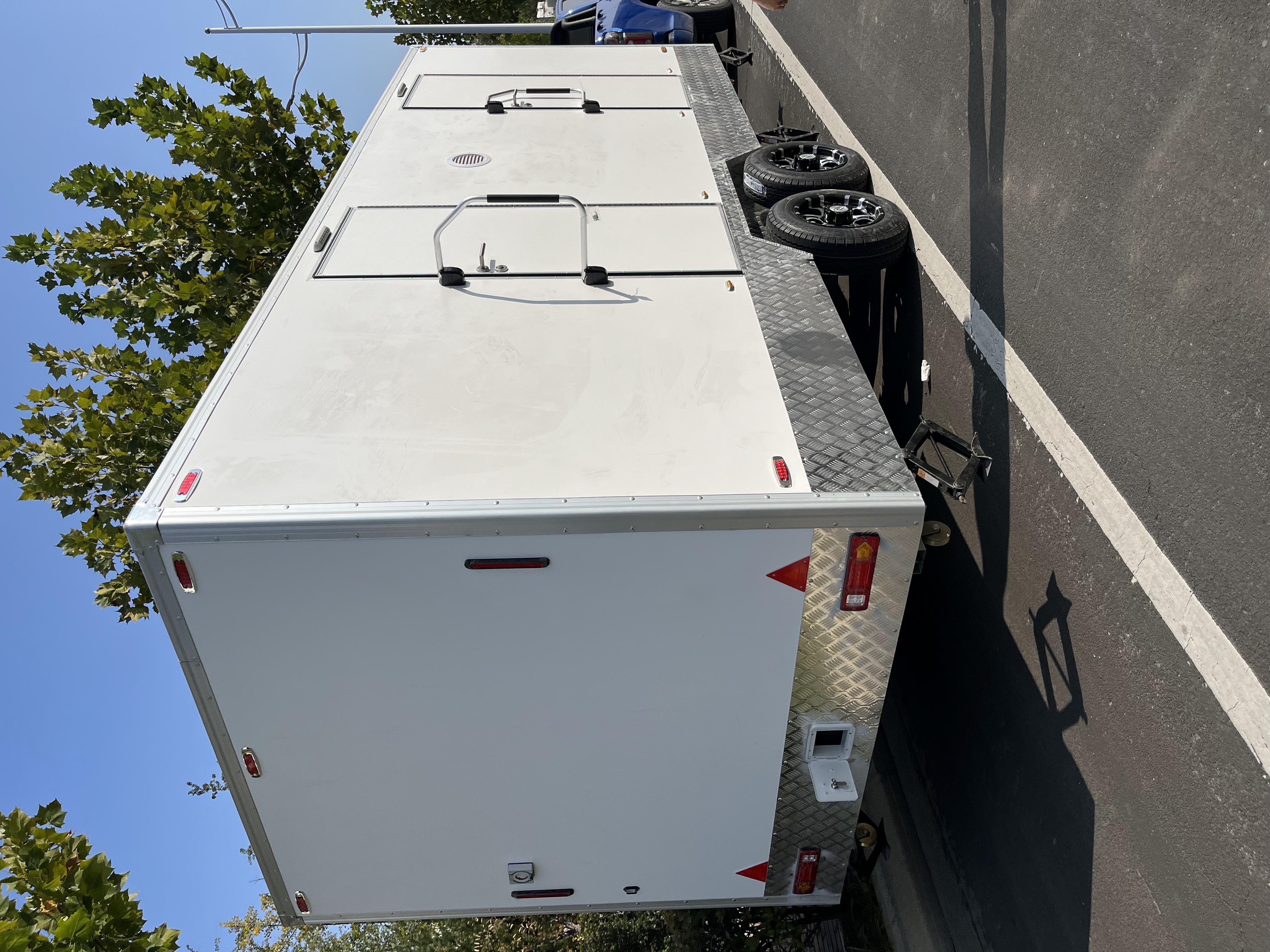 Water circulation toilet trailer | Mobile reclaimed water system, reusing toilet flushing water, meeting both environmental protection and energy conservation standards