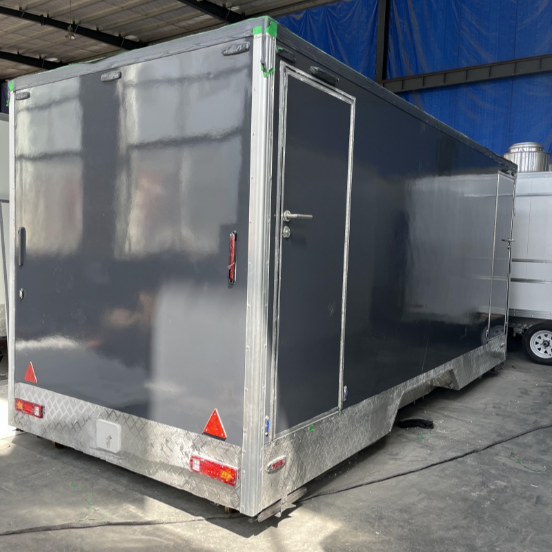 5-meter grey eco-friendly mobile toilet: Sewage degradation system + mobility, a new green and low-carbon choice for outdoor bathrooms
