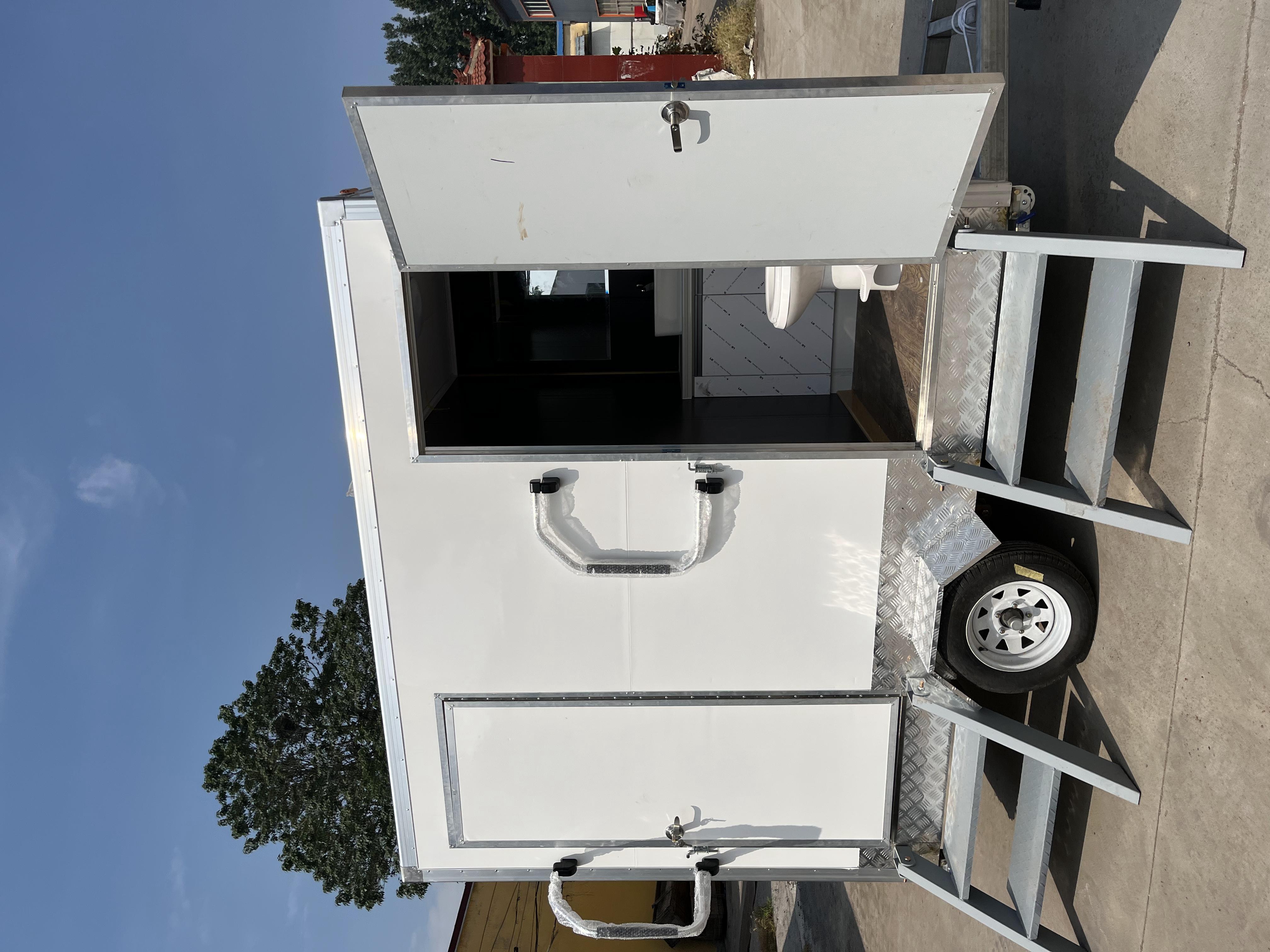 Multi-functional double-door portable toilet trailer, meeting the hygiene needs of different outdoor scenarios