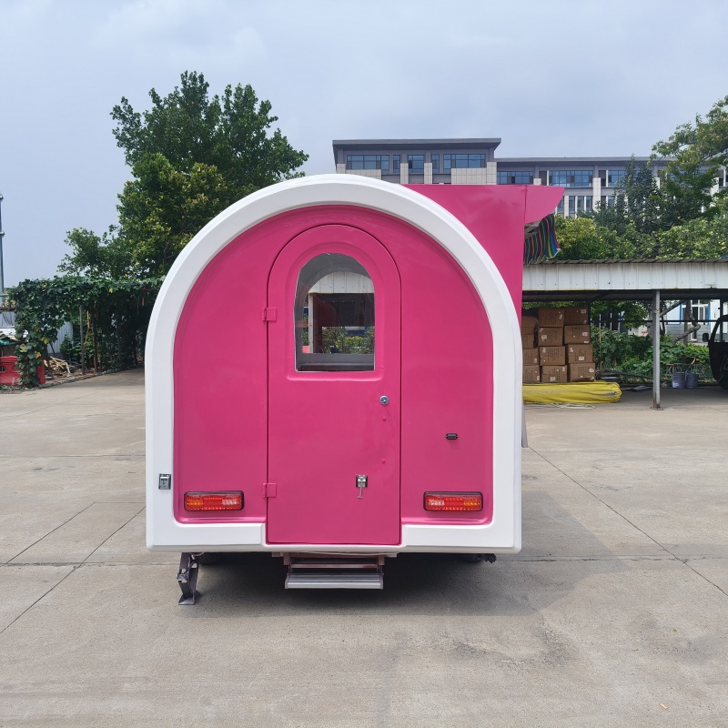 Encounter the pink and white food truck and unlock new possibilities for outdoor business