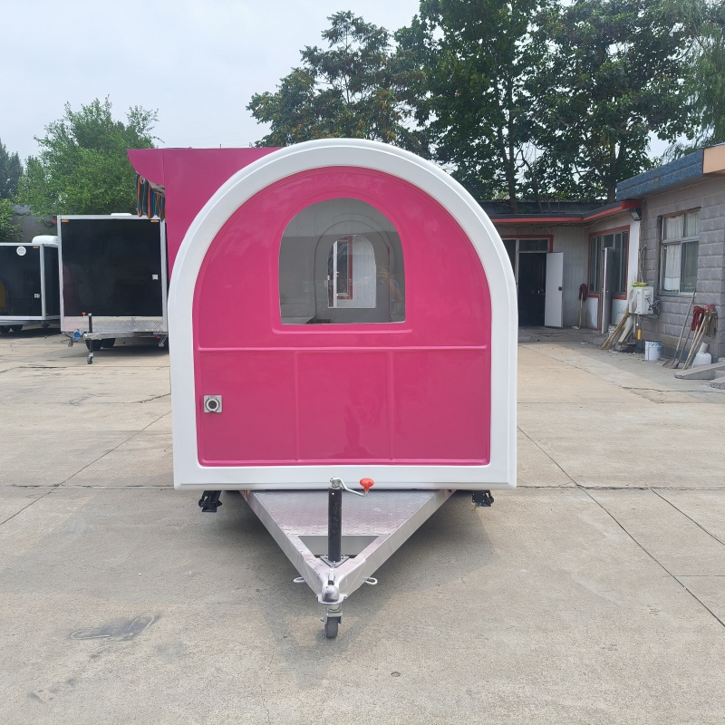 Encounter the pink and white food truck and unlock new possibilities for outdoor business