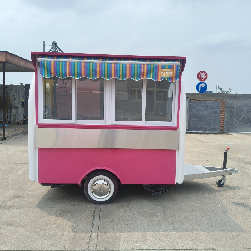 Encounter the pink and white food truck and unlock new possibilities for outdoor business