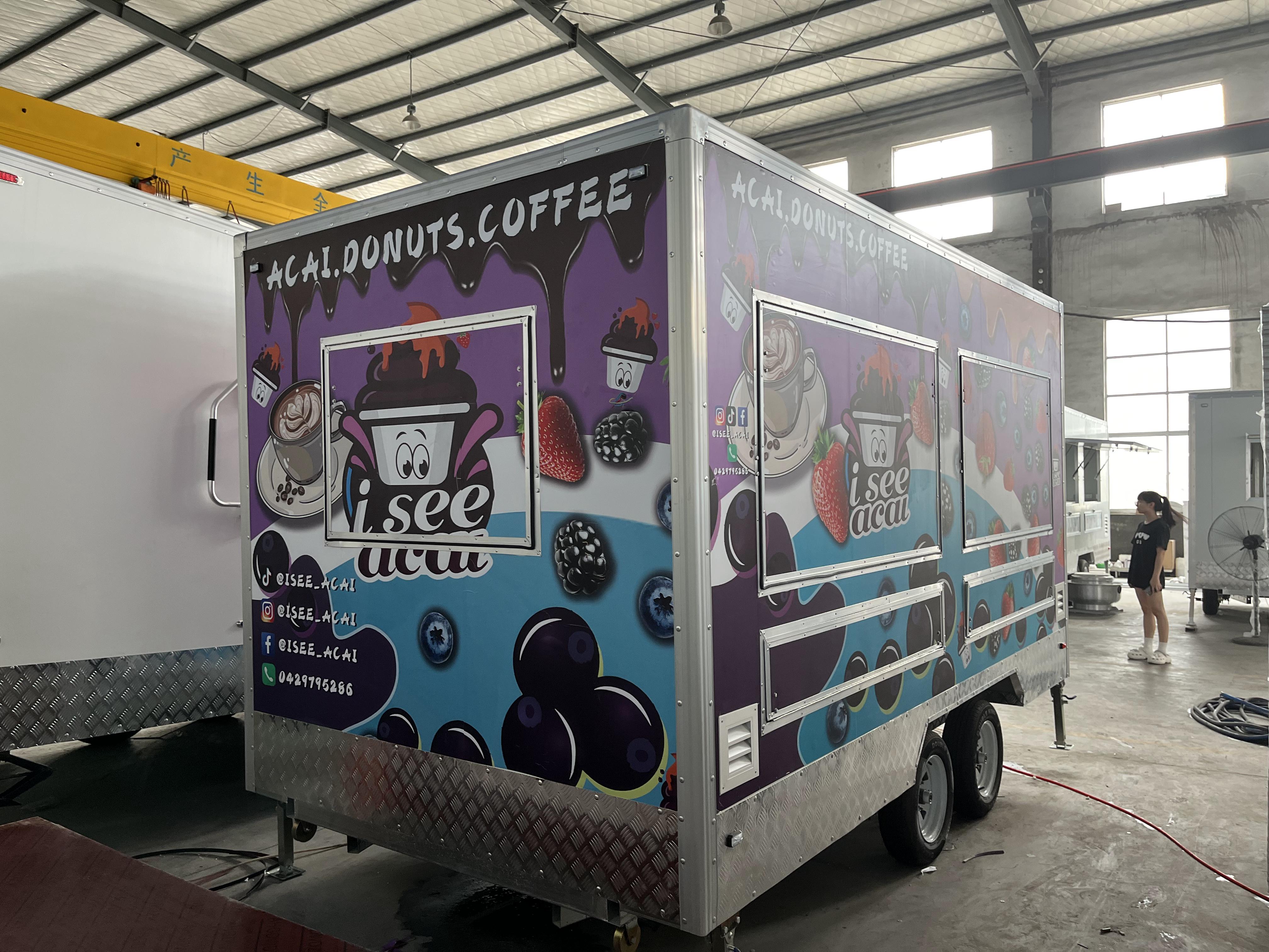 Acai berry donut Coffee mobile food truck, embark on a delicious journey