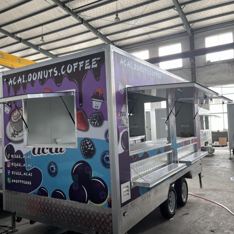 Acai berry donut Coffee mobile food truck, embark on a delicious journey