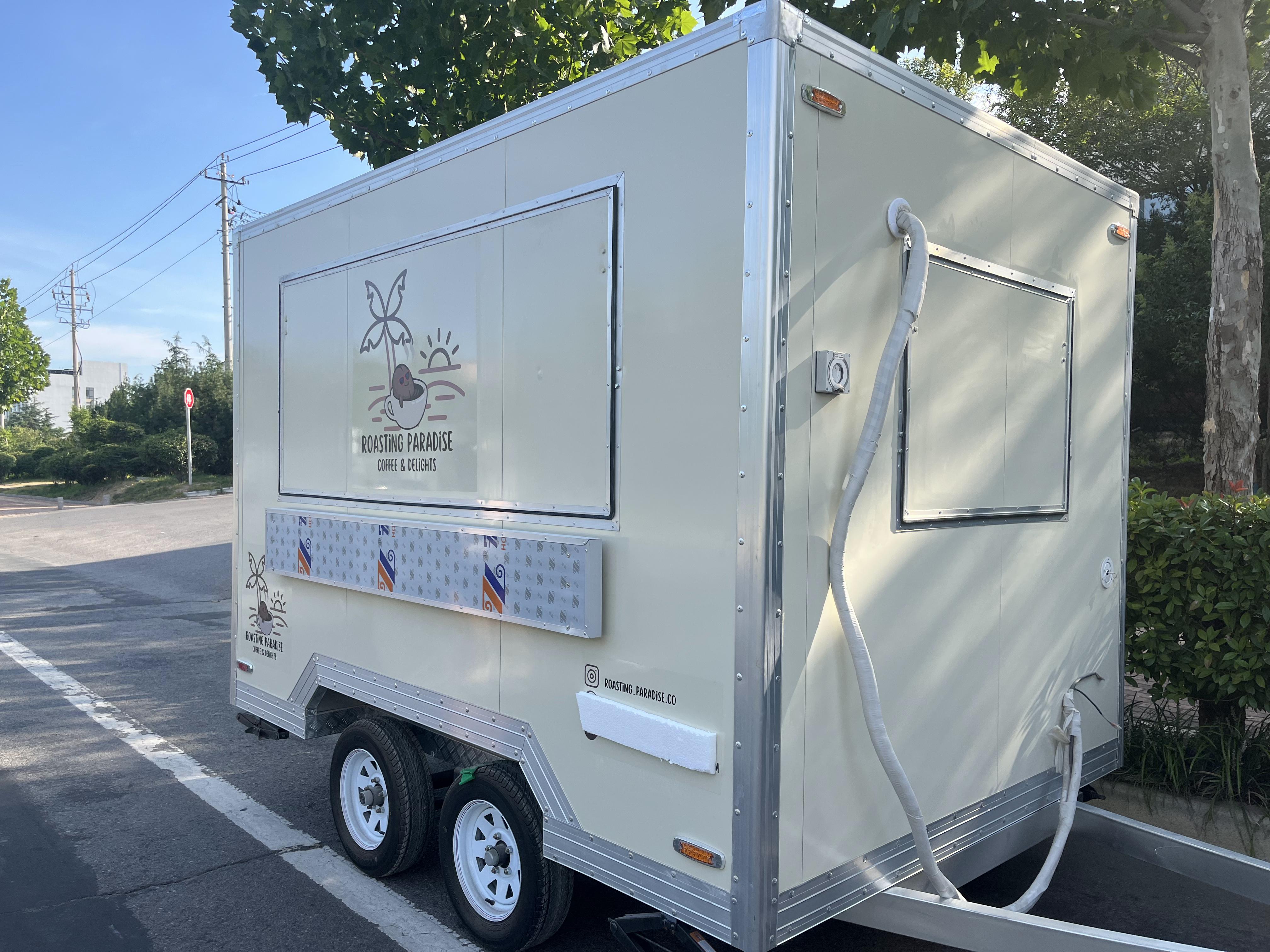 Multi-functional "Roasting Paradise" mobile food truck (coffee & food)