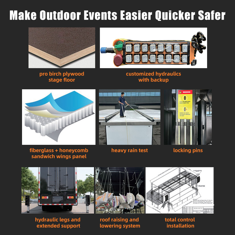 Portable outdoor performance stage construction solution: Easily realize open-air music performances