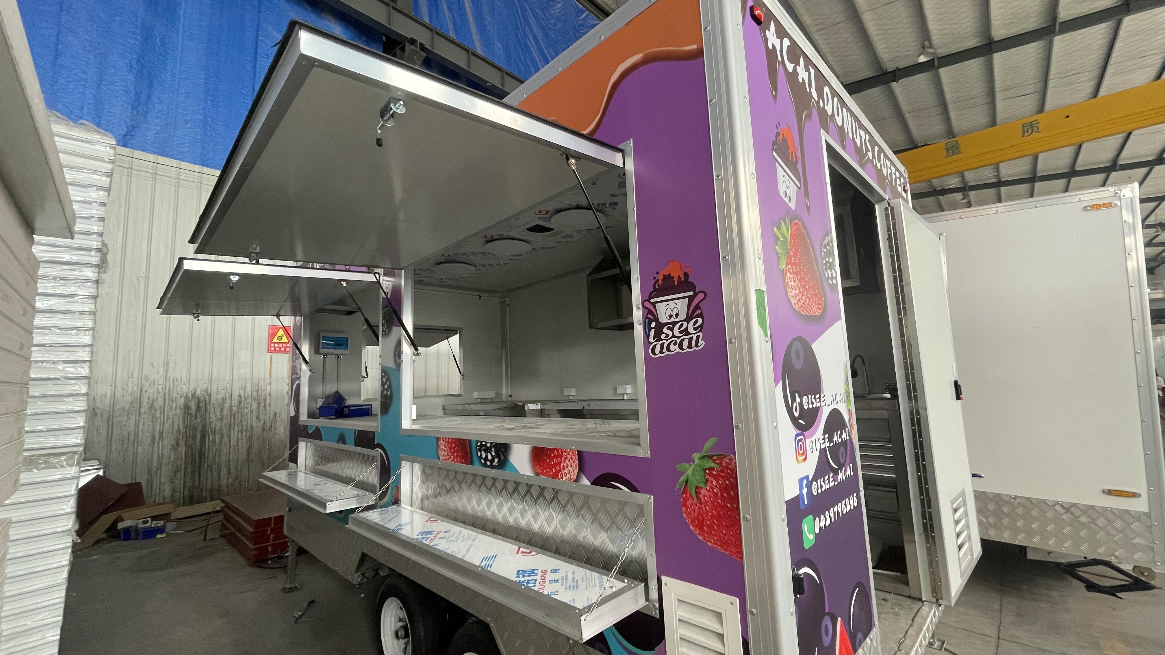 Acai berry donut Coffee mobile food truck, embark on a delicious journey