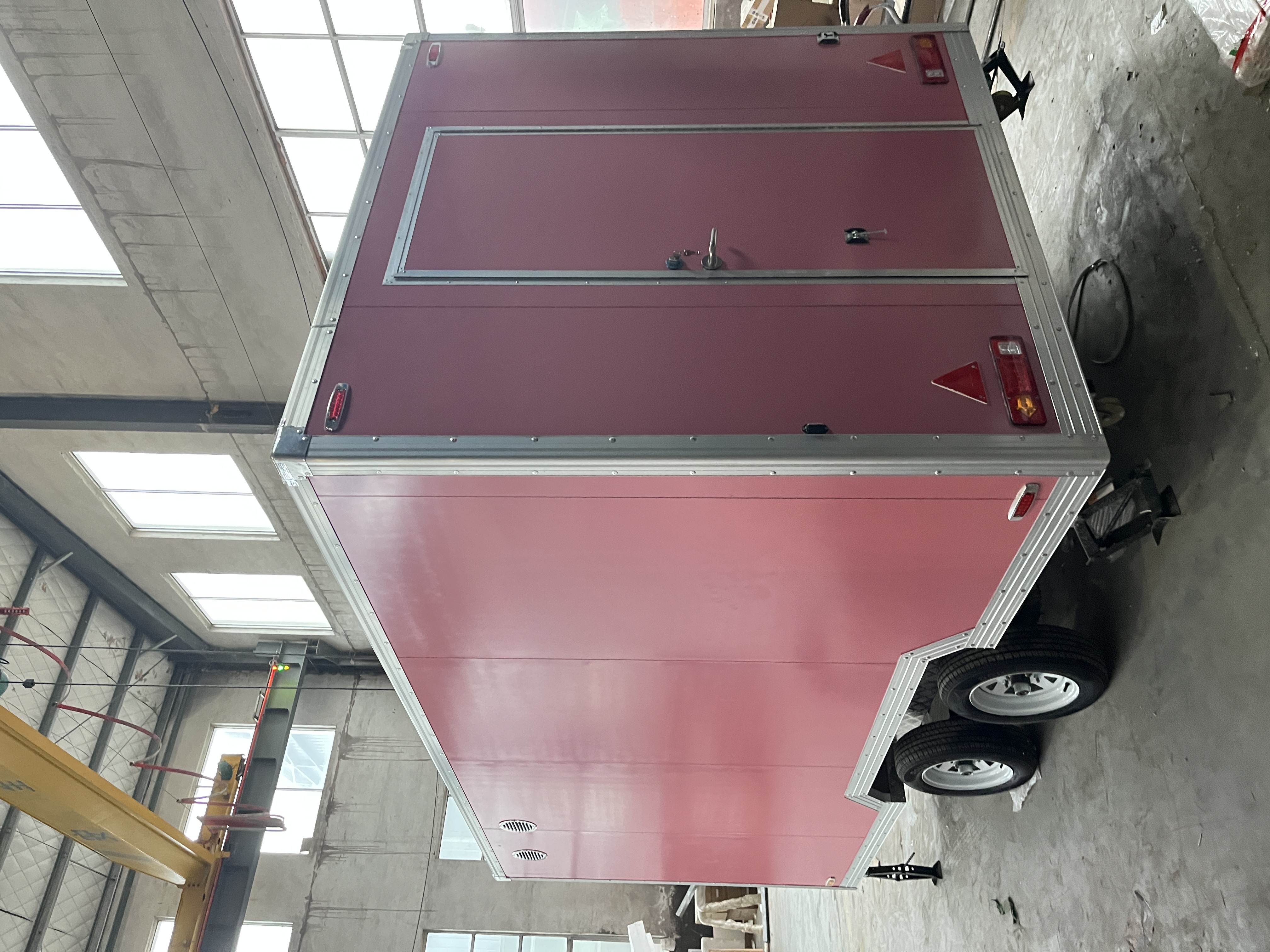 Pink multi-functional mobile food truck, a great helper for starting a business and setting up a stall