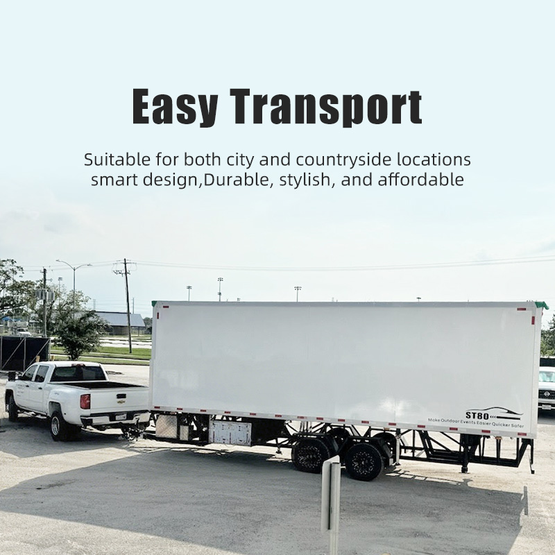 Portable outdoor stage: Creating a mobile performance space